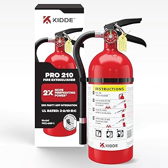 Kidde Commercial-Grade Fire Extinguisher for Office, Schools, Rechargeable, 2A10BC
